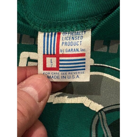 Vintage 80's Philadelphia Eagles Garan NFL Crewneck Sweatshirt Kids Size 7 - Picture 6 of 7